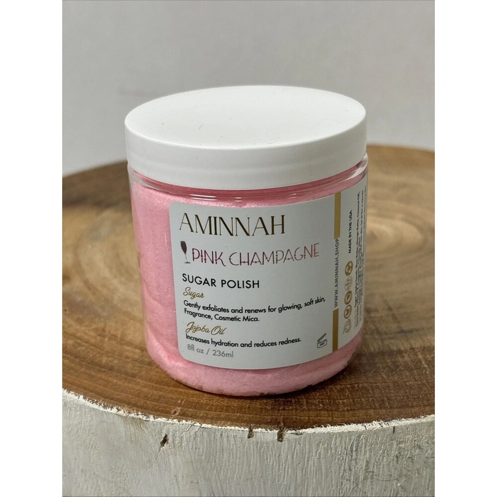 Aminnah Pink Champagne Sugar Polish Exfoliate